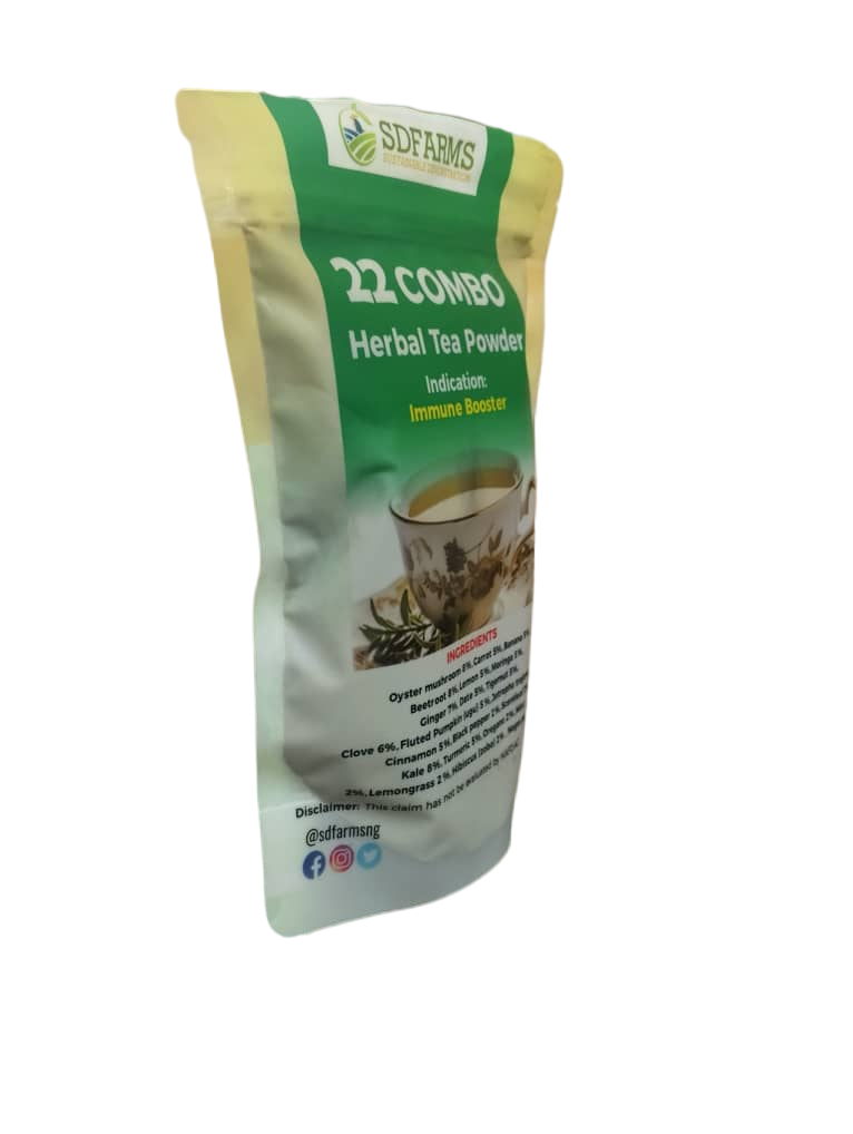 SDfarms 22 Combo Herbal Tea Powder - 200g | Immune Booster & Wellness Blend
