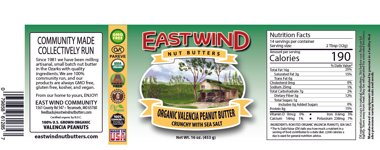 Organic Valencia Peanut Butter- 2 Ingredients or less