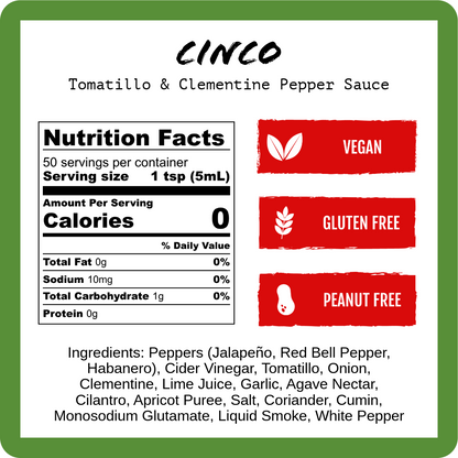 Cinco - Tomatillo & Clementine (9oz)