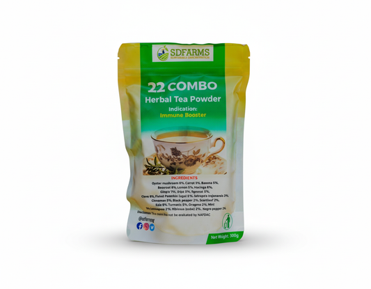 SDfarms 22 Combo Herbal Tea Powder - 200g | Immune Booster & Wellness Blend