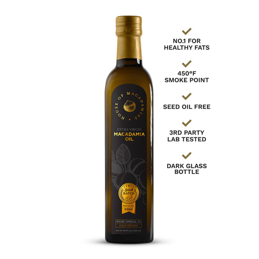 Macadamia Oil Extra Virgin Cold Pressed 16.9 oz.