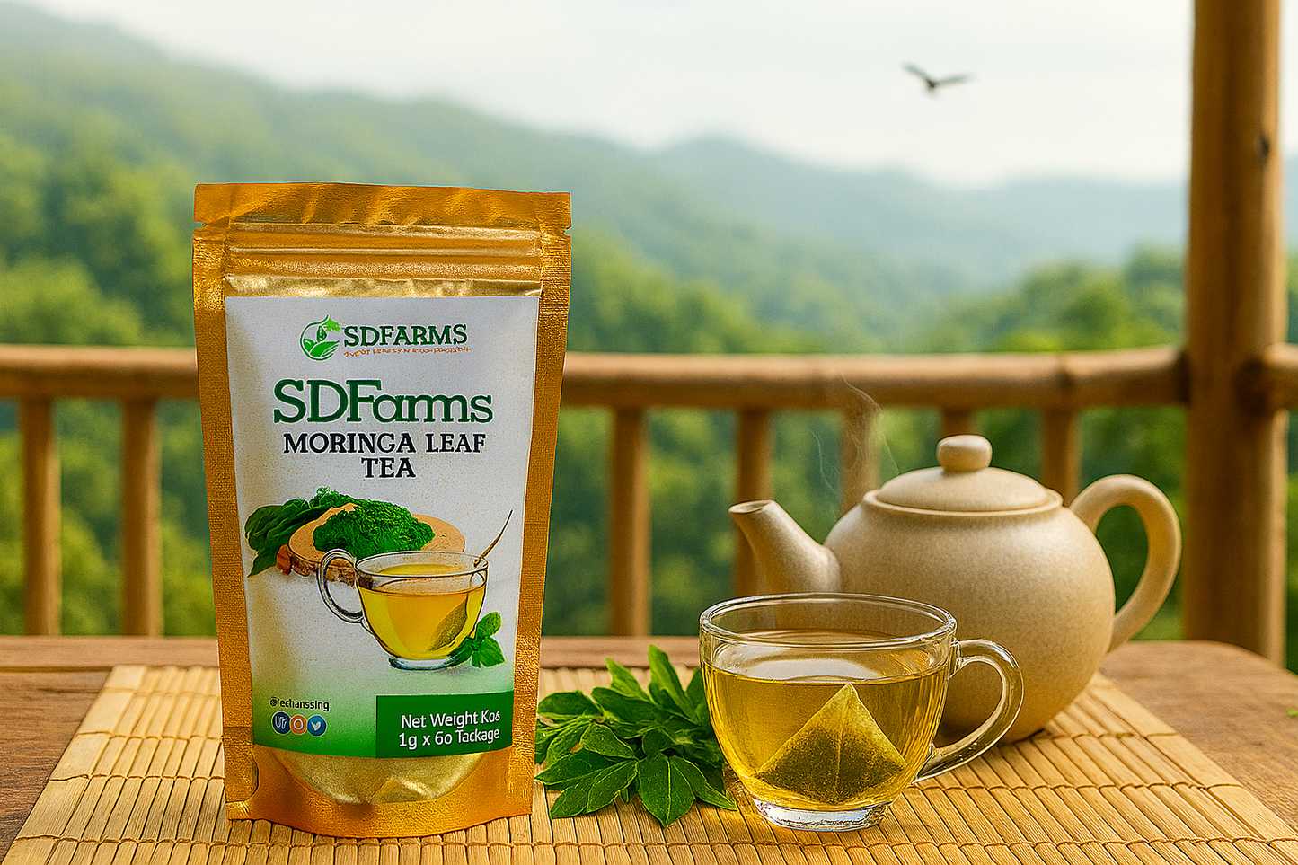 SDFARMS MORINGA TEA (60 Teabags)
